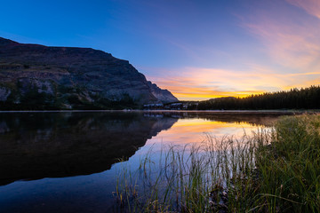Swiftcurrent Lake at Dawn