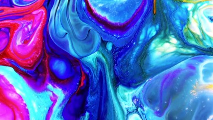 Very Nice Surface Moving Surface Liquid Paint Background Texture Video.