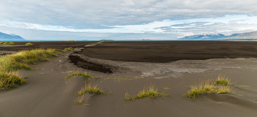 brown sand in Iceland