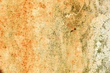 Old rusty iron sheet close-up. Abstract grunge background