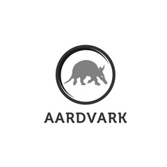 Detailed and isolated illustration of the mammal aardvark vector