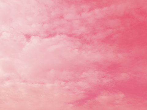 Sky and cloud subtle background with a pastel pink gradient. © pas_td 4425