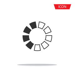 Loading icons isolated on white background.