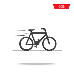 Bicycle icon bike icon isolated on white background.
