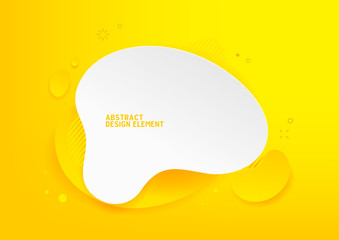 Dynamic background template with 3D shapes modern concept. minimal poster.