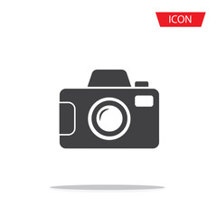 camera icon isolated on white background.