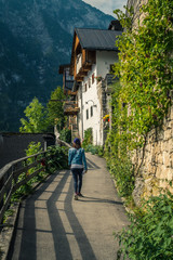 Walking through the town