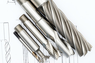 Professional cutting tools used for metalwork. Multi-flute drill, broach bit, Stainless Drill bit,...