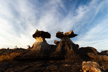 Sunset at Sao Chaleang Phataem National Park,Ubon Ratchathani Province, Thailand