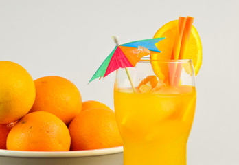 Refresco de naranja natural