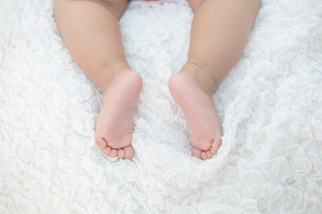 New born baby foot,selective focus