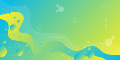 Colorful abstract background and gradation using minimal geometry and wave shape as an element.