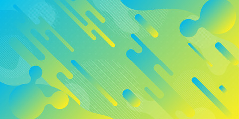 Colorful abstract background and gradation using minimal geometry and wave shape as an element.