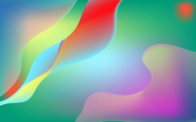 Colorful geometric background. Fluid shapes composition. Eps10 vector.