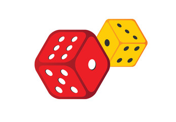 Ludo Dice Vector illustration, Game illustration