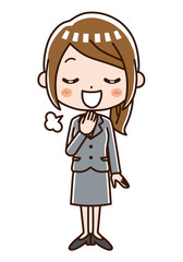 ビジネスウーマン　安心