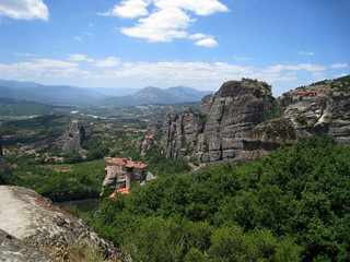  meteors, monastery in the mountains, greece