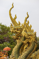 Fototapeta na wymiar Temple Sirindhorn Wararam Phuproud in Ubon Ratchathani Province Thailand