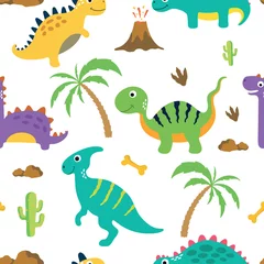  Cute dinosaur seamless pattern © ARNICA