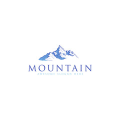 Mountain Hand Drawn Logo Template