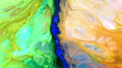 Very Nice Surface Moving Surface Liquid Paint Background Texture Video.