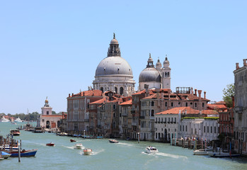 typical view of the island of Venice in Italy with the Grand Can