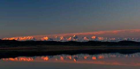 sunrise in Tien Shan