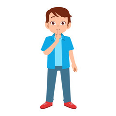 handsome good looking man express his emotion