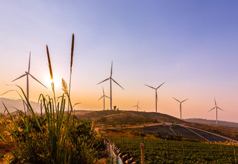 Wind turbine power generation in Thailand