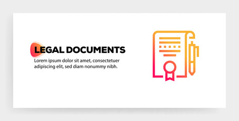 LEGAL DOCUMENTS ICON CONCEPT