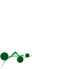 Caterpillar on a leaf on a white background