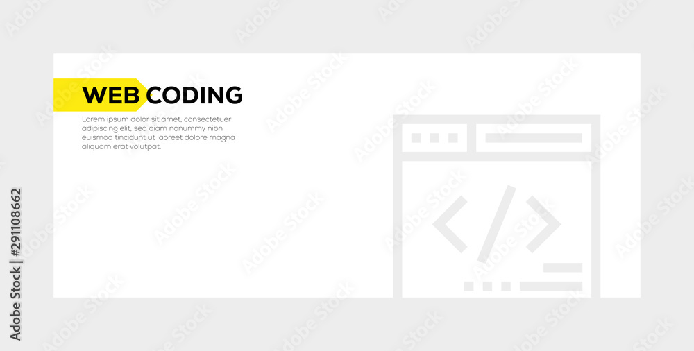 Wall mural website coding concept