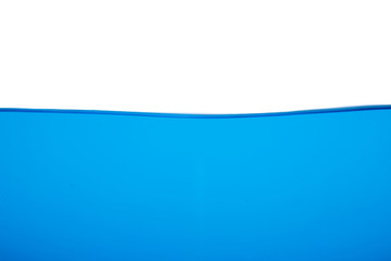 The surface of the blue water