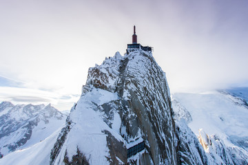 View from Aiguille du Midi, France