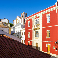 View of Silves, a pretty historic town in Algarve region, famous for the Castle and the Cathedral, Portugal