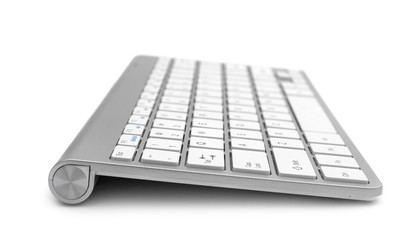 Keyboard on a white background.