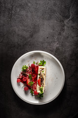 White chocolate dessert