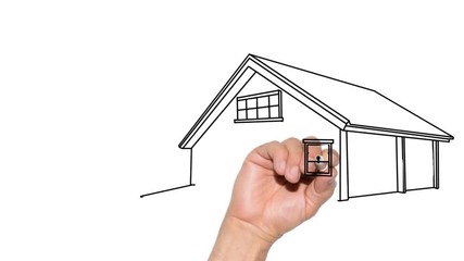 maison et clefs fond transparent