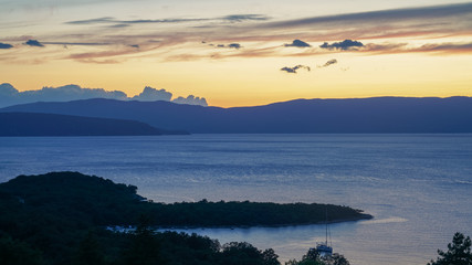 Late evening on the island of Krk in the Adriatic