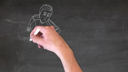 rugbymen tableau noir