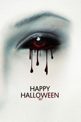 Halloween. Sexy vampire woman