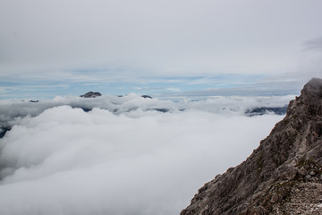 dolomites Italien Mountaun and many clouds