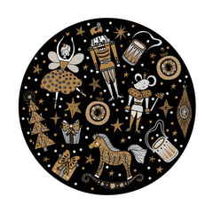 Nutcracker. Magic vector illustration.