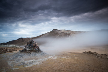 Hverir geothermal area in Myvatn Iceland