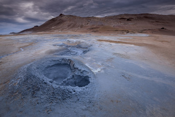 Hverir geothermal area in Myvatn Iceland