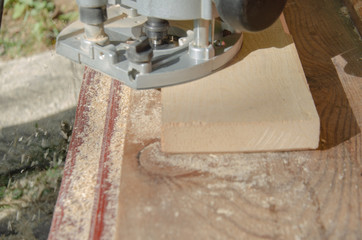 old master carpenter doing work