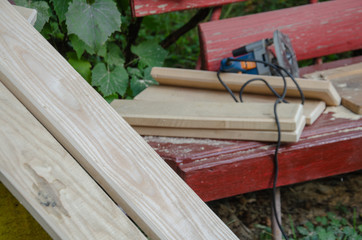 old master carpenter doing work