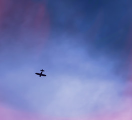 light aircraft in flight