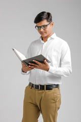 Indian collage boy in study