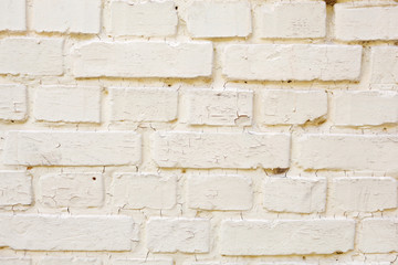 Texture, brick, wall, it can be used as a background . Brick texture with scratches and cracks